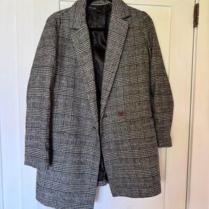 Zara oversized plaid blazer